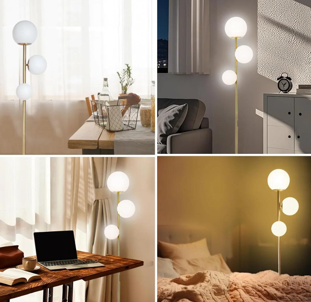融合復古與科技 中世紀金色落地燈與LED調光黃銅燈的優雅魅力